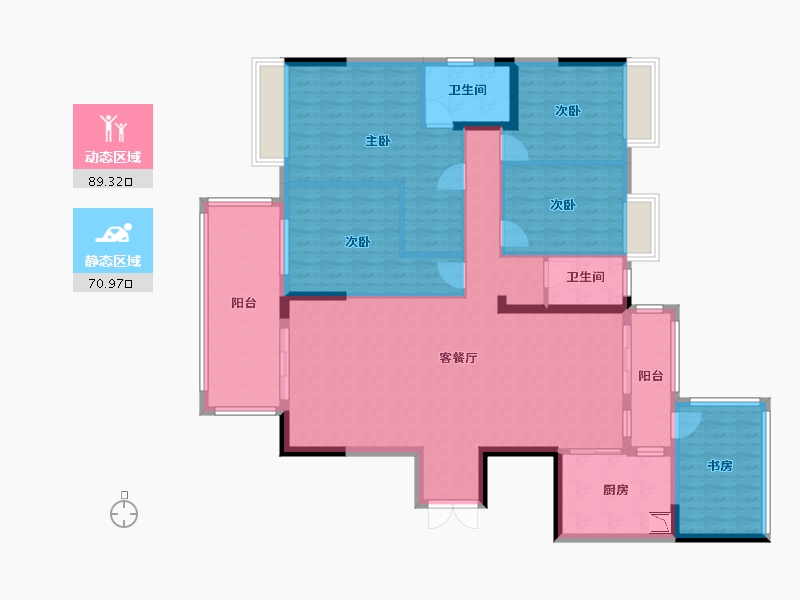 广西壮族自治区-南宁市-华润二十四城-144.79-户型库-动静分区