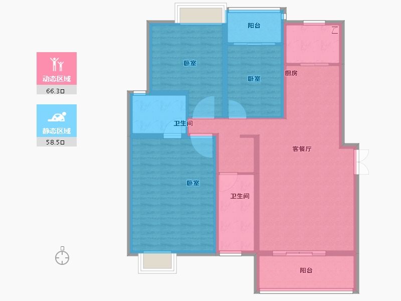 湖北省-孝感市-大悟绣江南-112.00-户型库-动静分区