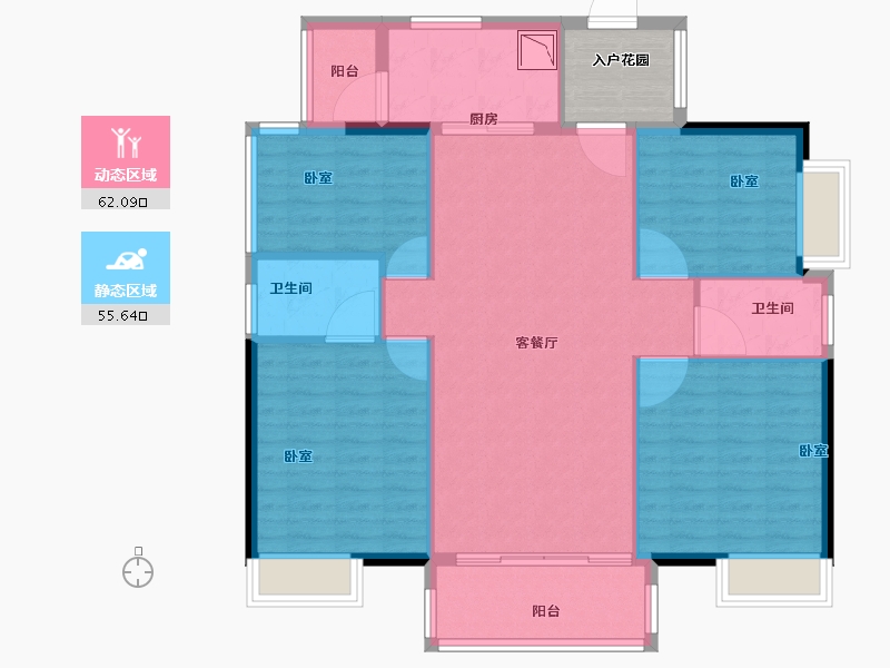 广东省-广州市-保利堂悦-112.00-户型库-动静分区