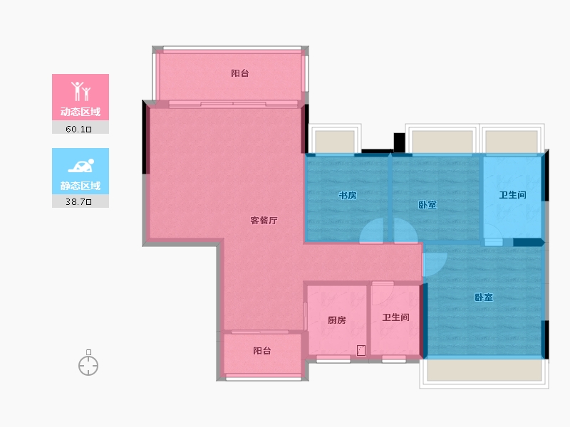 广东省-梅州市-建达欣悦国际-89.44-户型库-动静分区