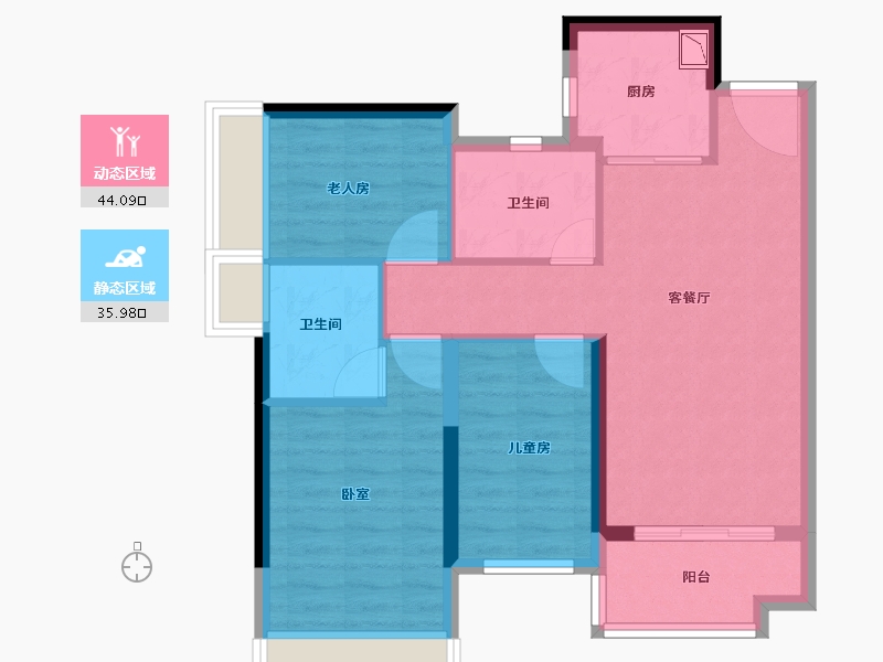 广东省-广州市-星汇城-71.00-户型库-动静分区