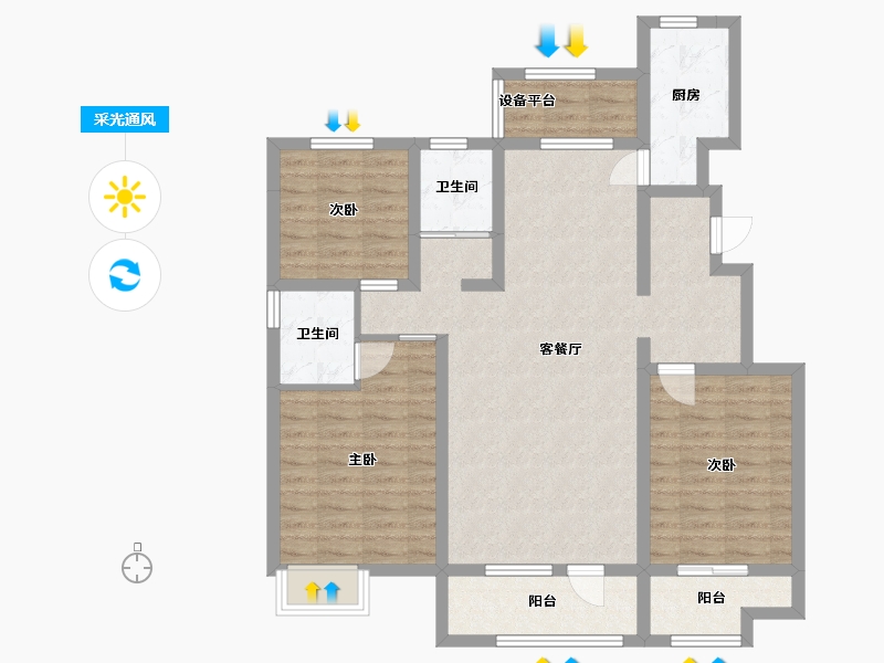 山东省-潍坊市-杨家埠文化创意梦想小镇-100.80-户型库-采光通风