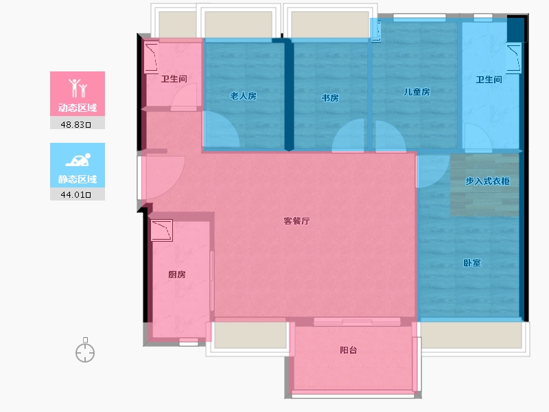 广东省-广州市-星汇城-82.99-户型库-动静分区