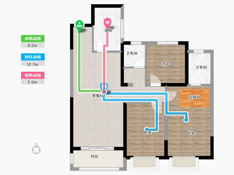 河南省-许昌市-万象三期水岸香郡-92.00-户型库-动静线