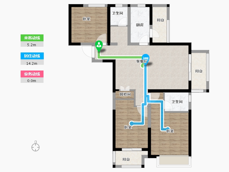 河南省-郑州市-五建新街坊-98.21-户型库-动静线