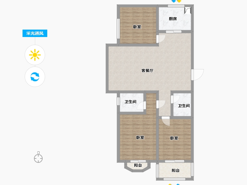 河南省-焦作市-东方国际-102.33-户型库-采光通风