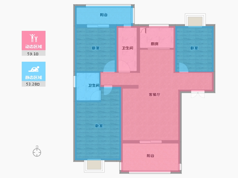 湖北省-孝感市-大悟绣江南-100.00-户型库-动静分区