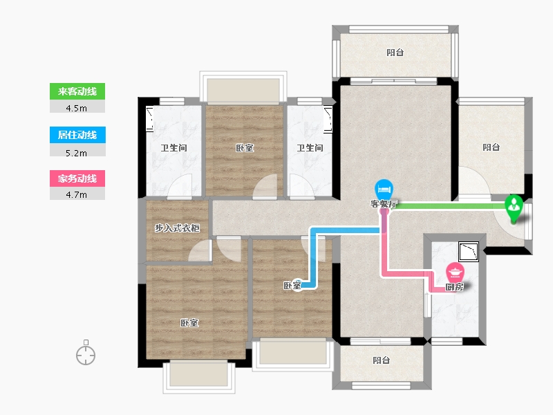 广东省-广州市-新城招商誉府-93.39-户型库-动静线