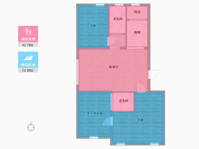 吉林省-长春市-恒泰郡城-73.34-户型库-动静分区