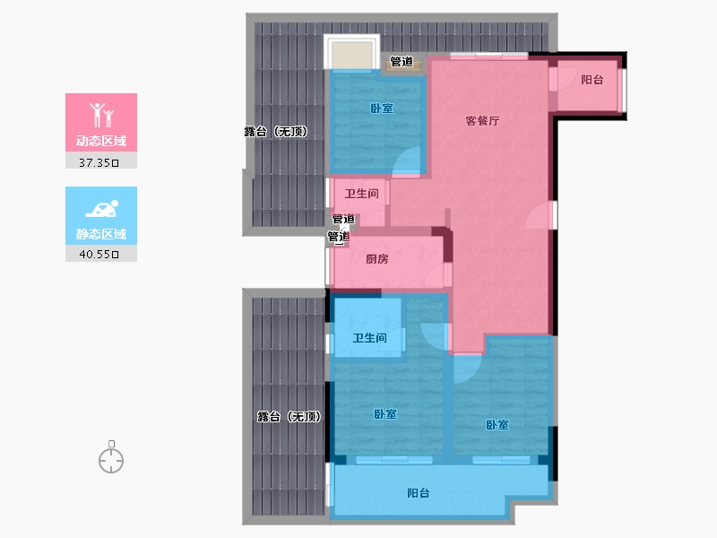 河南省-郑州市-新田城海豚湾-97.00-户型库-动静分区