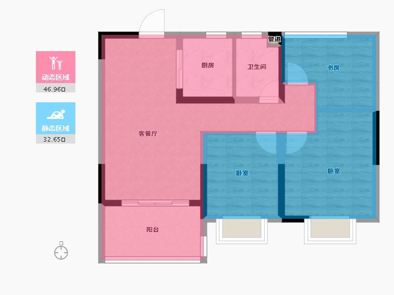 江苏省-镇江市-嘉源·首府-71.01-户型库-动静分区