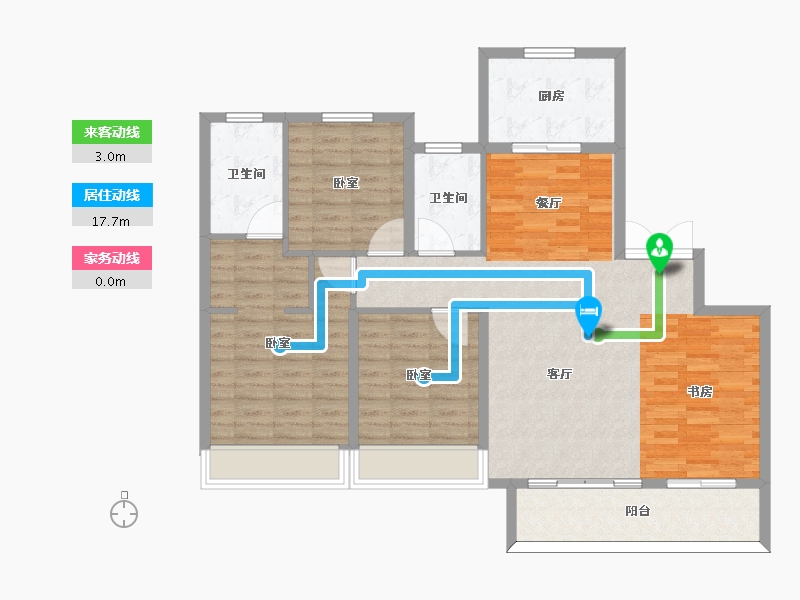 河南省-周口市-西华建业公园里-111.00-户型库-动静线