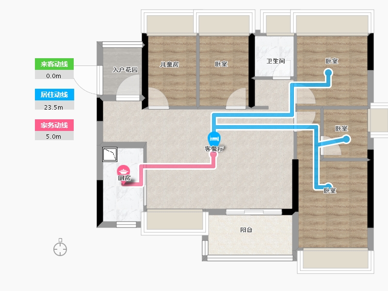 广东省-广州市-星汇城-84.99-户型库-动静线