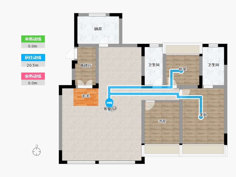 吉林省-长春市-中海龙玺-118.95-户型库-动静线