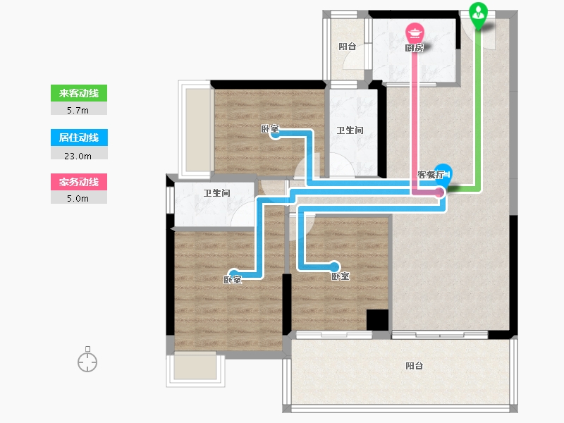 广东省-湛江市-博达天禧-92.62-户型库-动静线