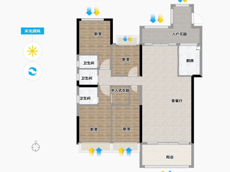 广东省-汕头市-天悦湾-157.01-户型库-采光通风