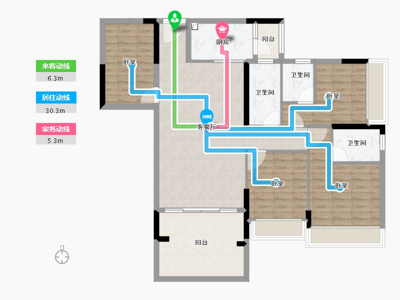 广东省-江门市-御凯名都-113.89-户型库-动静线