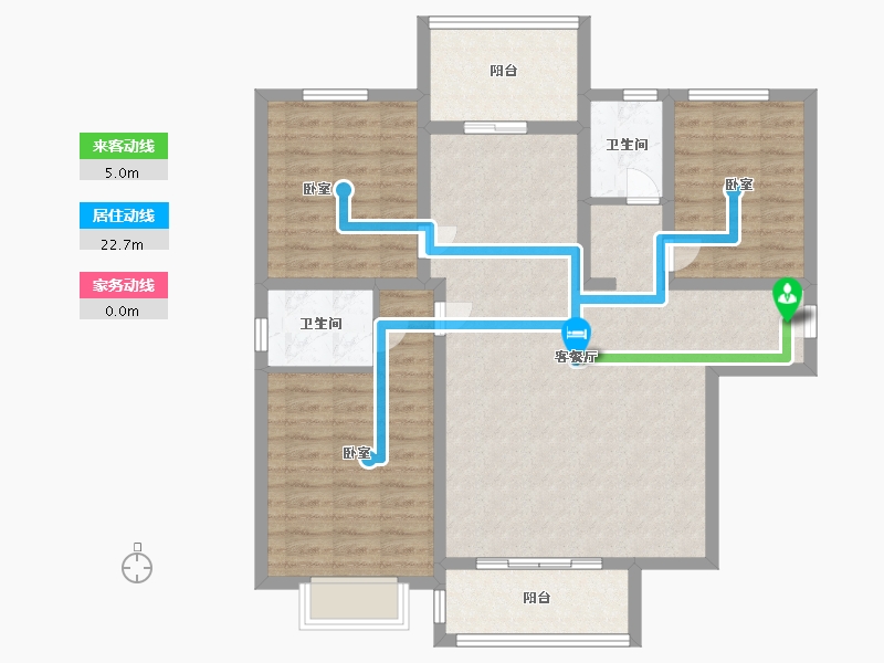 湖北省-孝感市-豫嘉盛世家园-100.99-户型库-动静线