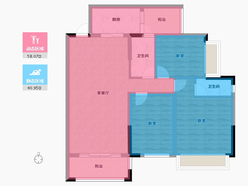 广东省-佛山市-明城壹号-88.46-户型库-动静分区