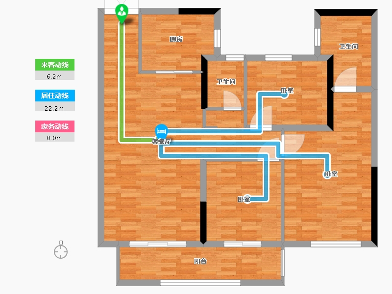 河南省-郑州市-名门紫园-97.14-户型库-动静线