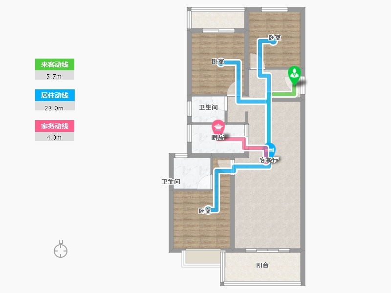 湖南省-怀化市-澳海公园2号-93.99-户型库-动静线