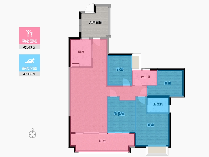 广东省-广州市-保利和光晨樾-109.00-户型库-动静分区