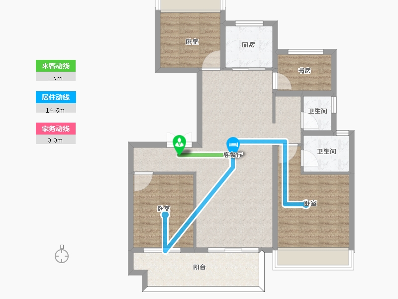 安徽省-六安市-时代悦府-94.00-户型库-动静线