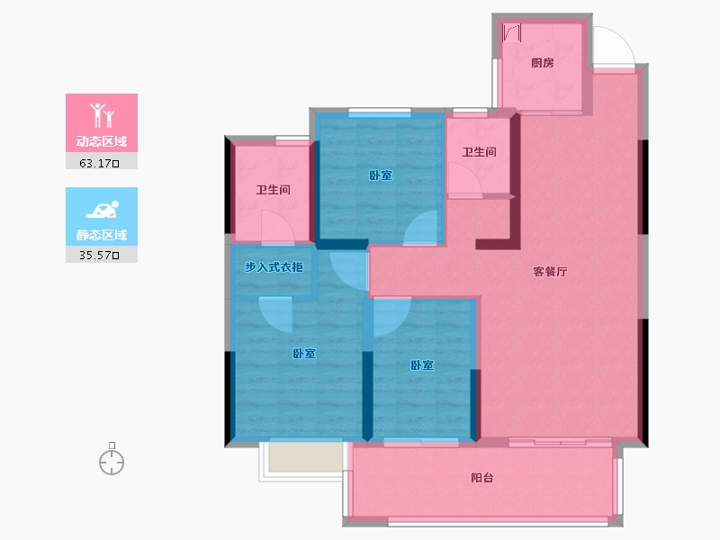 湖南省-怀化市-澳海公园2号-88.00-户型库-动静分区