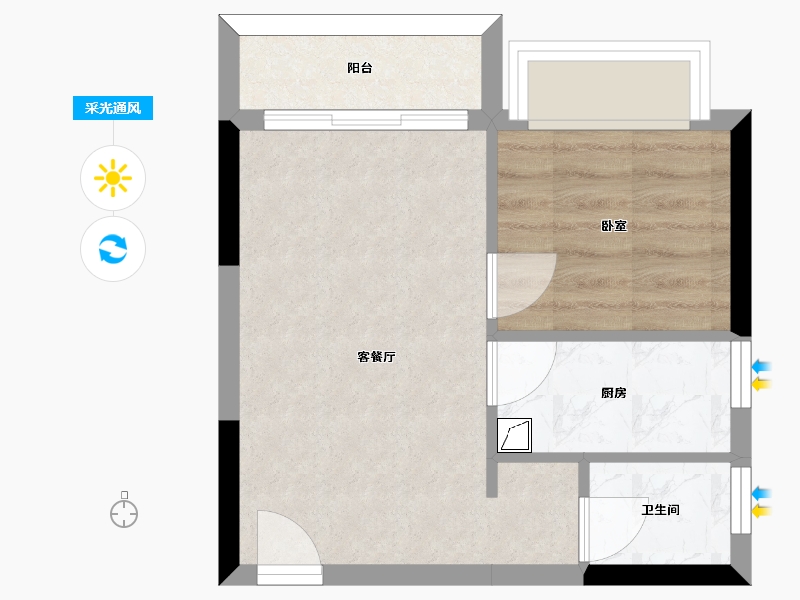 广东省-惠州市-德洲城-34.29-户型库-采光通风