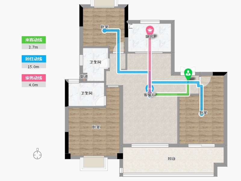 江苏省-镇江市-嘉源·首府-95.43-户型库-动静线