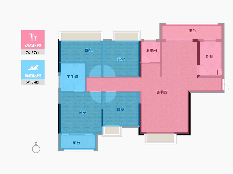 湖南省-长沙市-璞悦府-118.00-户型库-动静分区