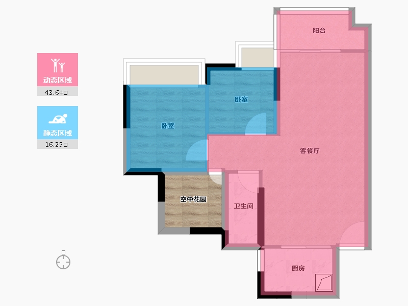 广东省-佛山市-捷和广场-57.51-户型库-动静分区