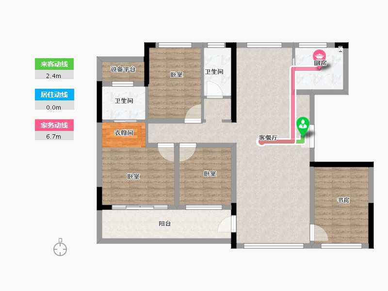 河南省-郑州市-正弘悦云庄-114.94-户型库-动静线