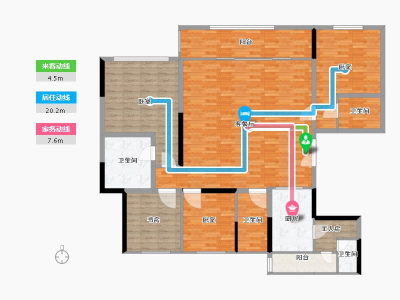 河南省-郑州市-名门紫园-153.16-户型库-动静线