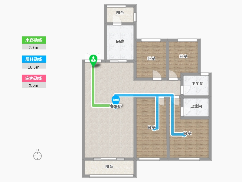 河南省-郑州市-名门紫园-112.01-户型库-动静线