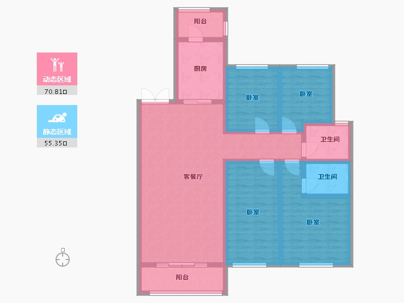 河南省-郑州市-名门紫园-112.01-户型库-动静分区