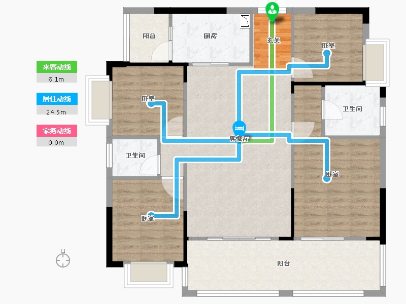 湖南省-邵阳市-恒泰珑湖·二期-112.37-户型库-动静线