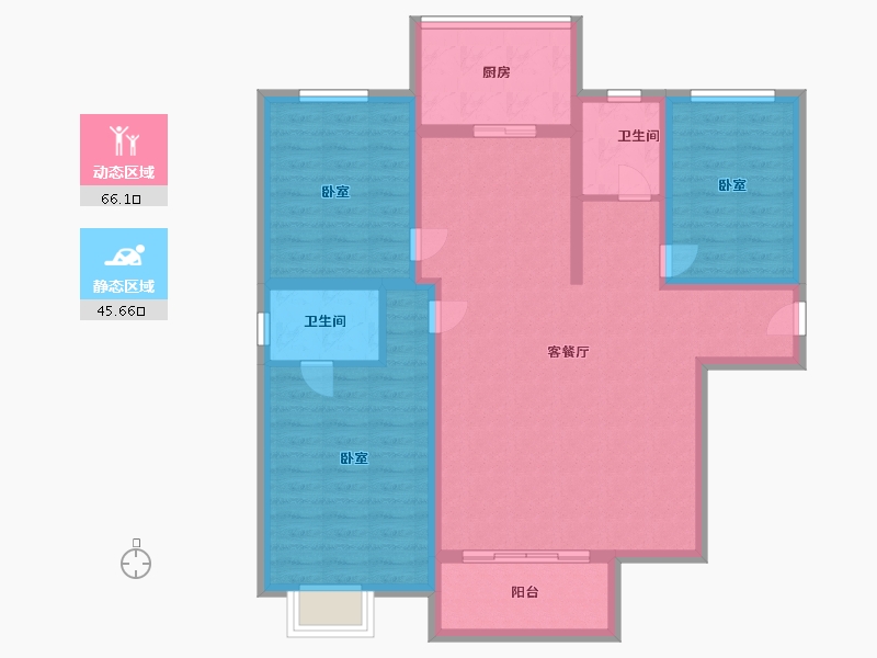 湖北省-孝感市-豫嘉盛世家园-99.99-户型库-动静分区