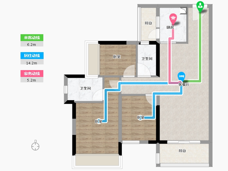 广东省-广州市-城投首筑花园-82.00-户型库-动静线