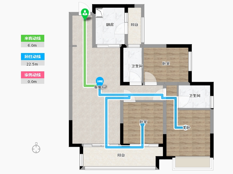 广东省-广州市-中海新城公馆-94.01-户型库-动静线