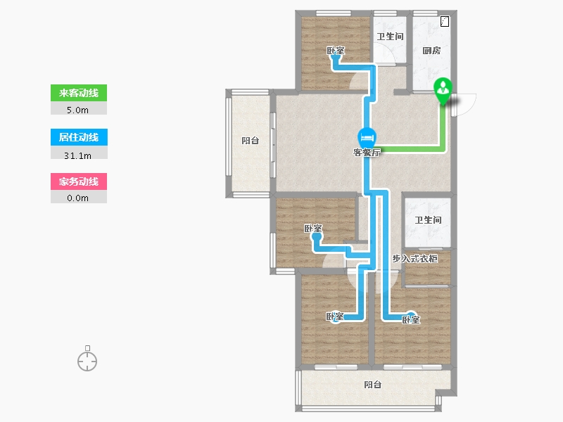 湖南省-怀化市-澳海公园2号-113.01-户型库-动静线