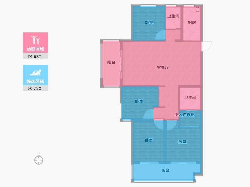 湖南省-怀化市-澳海公园2号-113.01-户型库-动静分区