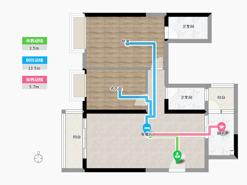 广东省-江门市-印象海伦湾-77.30-户型库-动静线