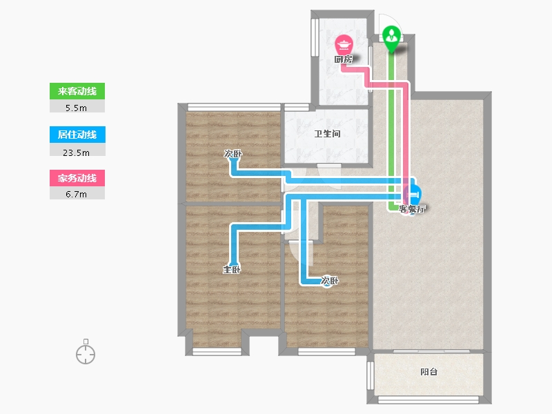 安徽省-合肥市-御景城-84.06-户型库-动静线