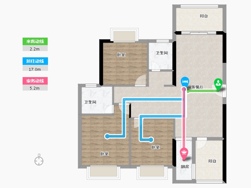 广东省-汕头市-天悦湾-97.99-户型库-动静线