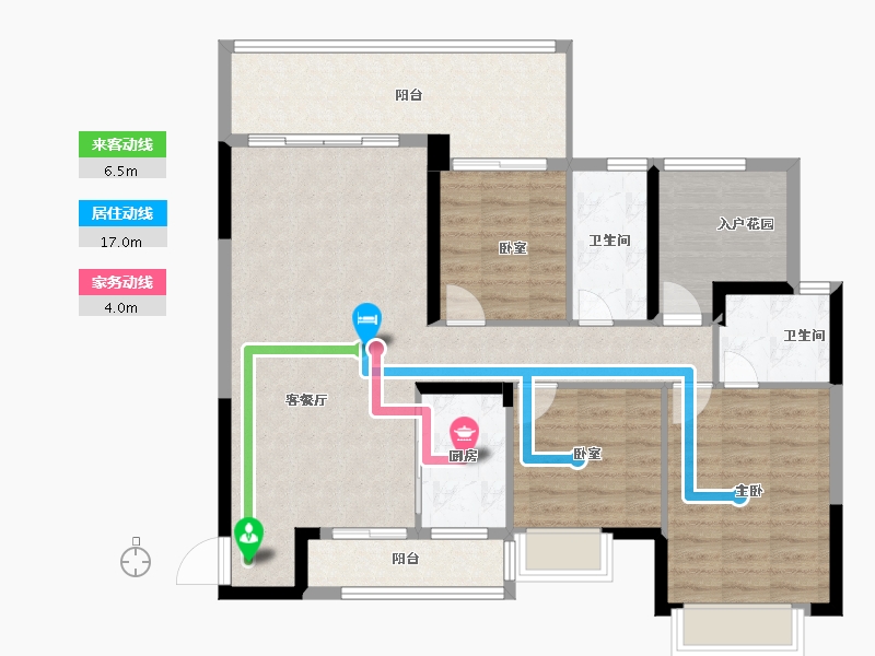 广西壮族自治区-贺州市-泽森·壹品江山-106.03-户型库-动静线