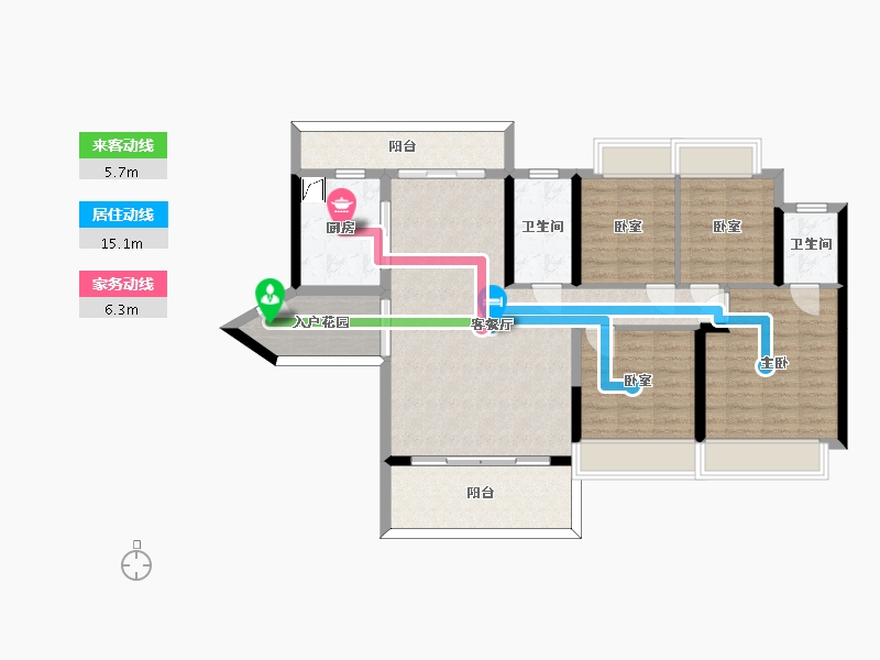 广东省-惠州市-德洲城-106.43-户型库-动静线