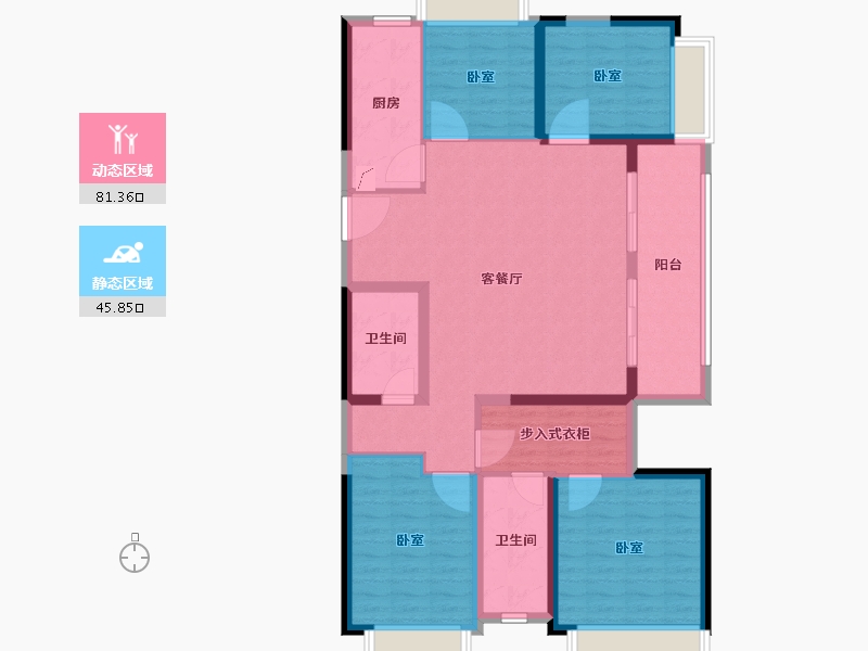 湖北省-荆州市-保利堂悦-114.00-户型库-动静分区