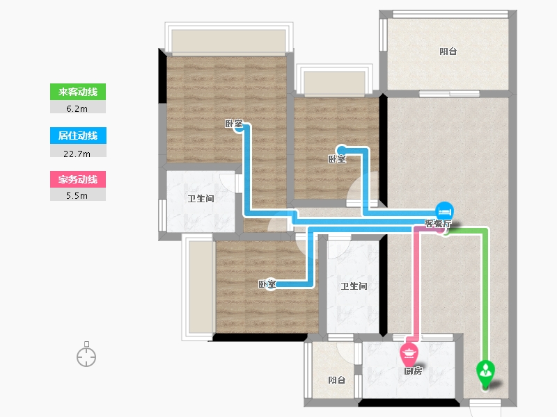 广东省-湛江市-奥园悦时代-98.00-户型库-动静线