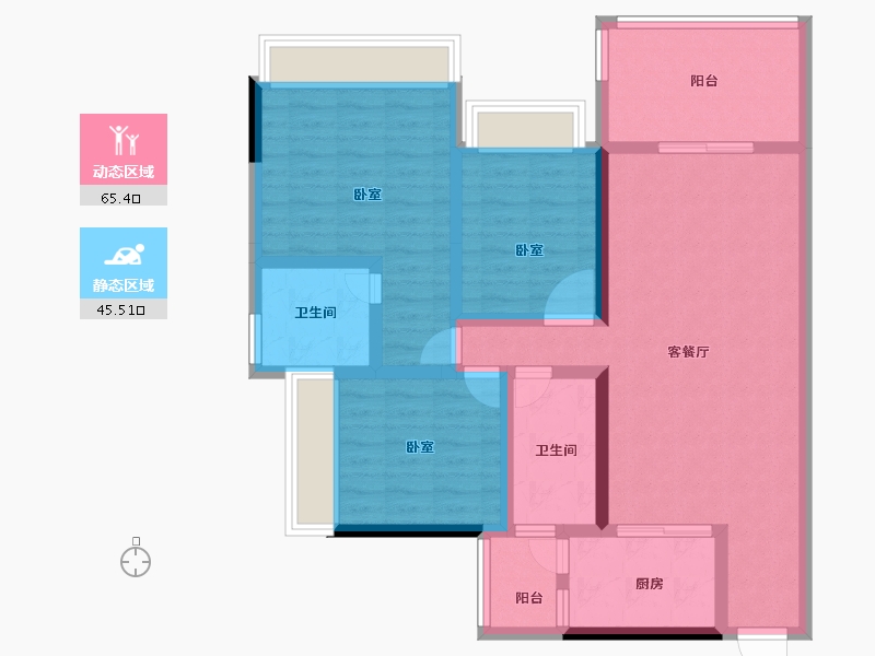 广东省-湛江市-奥园悦时代-98.00-户型库-动静分区